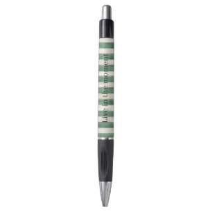 Bolígrafo Rayas Verdes de Crema de Navidad