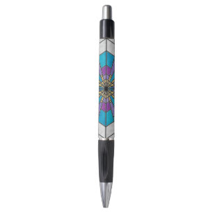 Bolígrafo Rayo de cristal de Stain azul y púrpura
