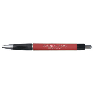 Bolígrafo Red Company Name, Phone Promotional Business