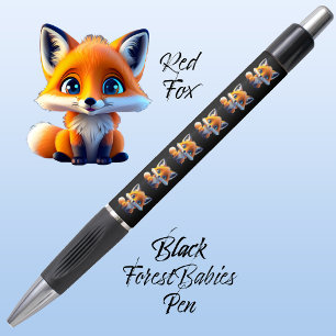 Bolígrafo Red Fox Cute Whimsical Woodland Wildlife Animal 🦊
