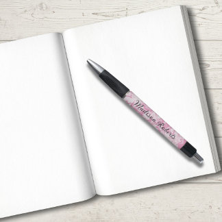 Bolígrafo Remolino Rosa Nombre Personalizado