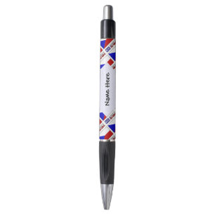 Bolígrafo República Checa y bandera checa personalizada con