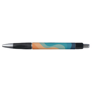 Bolígrafo Retro style waves decoration