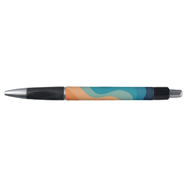Bolígrafo Retro style waves decoration (Anverso)