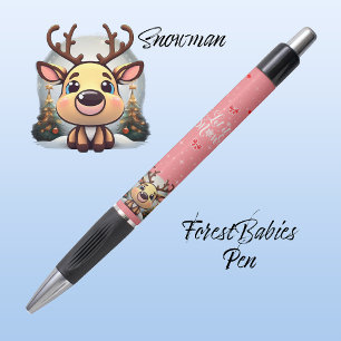 Bolígrafo Rindeo, que nieve, ángeles de ciervos, 🦌 rosados