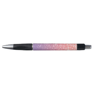 Bolígrafo Rosa de lavanda morada chispeante chispas purpurin