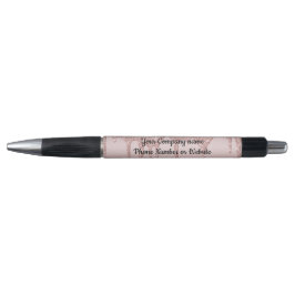 Bolígrafo Rosa Dorado Brillo Rosado de Moda Goteante 
