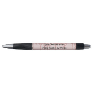 Bolígrafo Rosa Dorado Brillo Rosado de Moda Goteante 