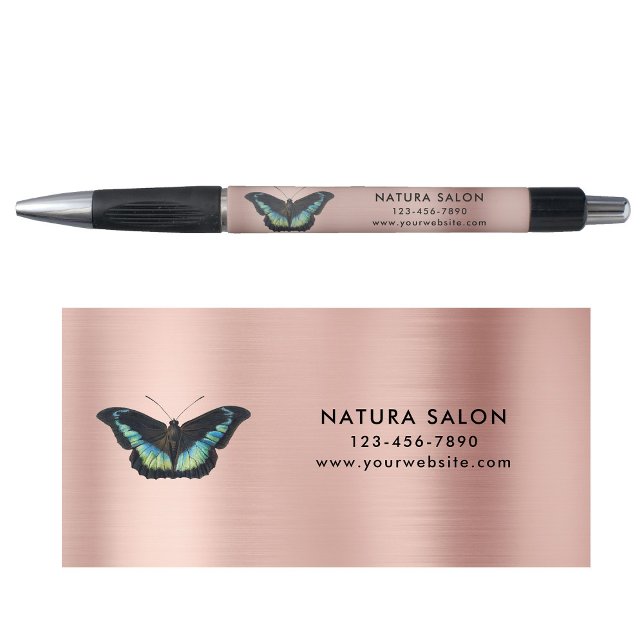 Bolígrafo Salón de mariposa Negocios Rosa de oro promocional (Subido por el creador)