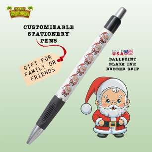 Bolígrafo Santa Navidades, gráfico festivo, 🏼 de 🎅 blanco