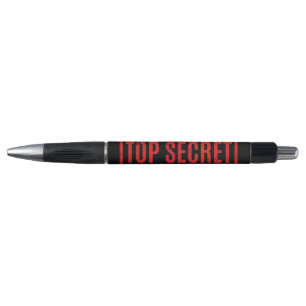 Bolígrafo secreto superior con estampado negro