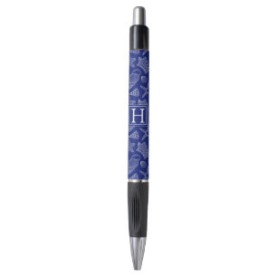Bolígrafo Shell azul brillante modela el añade su inicial