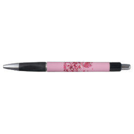Bolígrafo Silueta de gato floral ArtFaux tela envuelta