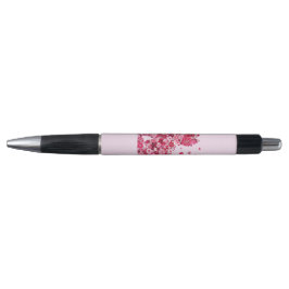 Bolígrafo Silueta de gato floral ArtFaux tela envuelta