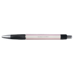 Bolígrafo Simple Moderno Rosa Claro y Nombre Coral