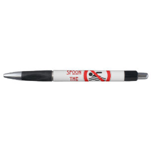 Bolígrafo SlipperyJoe's No Sirvas Bacon advertencia roja hom