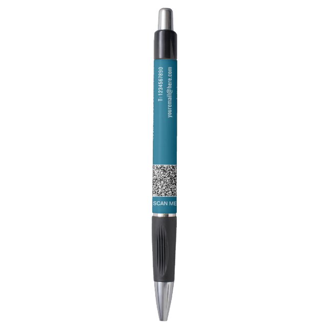 Bolígrafo Su pluma promocional para Personalizado de código  (Frente vertical)