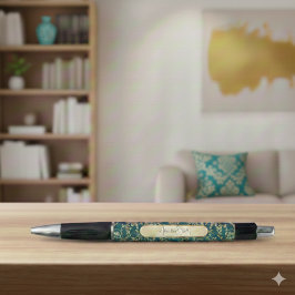 Bolígrafo Teal Gold Prayer Journal Accessory with Name