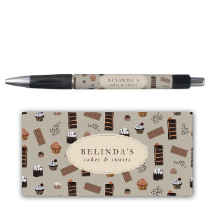 Bolígrafo Tema del chocolate Panadería Nombre personalizado