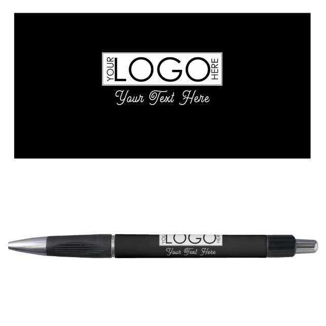 Bolígrafo Texto retro de logotipo profesional para empresas (Professional Business Logo Retro Script Text Pen)