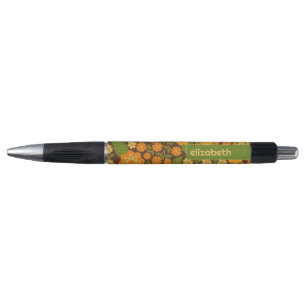 Bolígrafo Trendy Retro Patrón floral Patrón personalizado