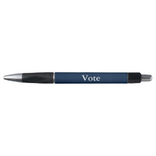 Bolígrafo Votar blanco y azul rojo con franjas