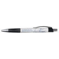 Washington DC Map Blue Personalizado Company Promo