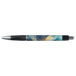 Bolígrafo Watercolor Splash Navy Gold