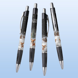 Bolígrafo Winter Wonderland Reindeer Let it Snow Village Pen