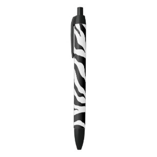 Bolígrafos con tinta de estampado de cebra retro
