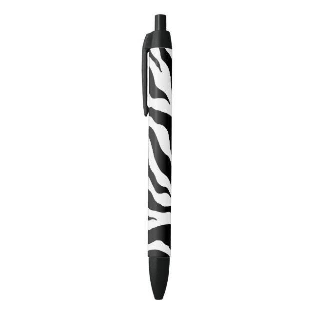 Bolígrafos con tinta de estampado de cebra retro (Parte superior (vertical))