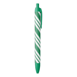 Bolígrafos de bastón de caramelo de Navidad verdes
