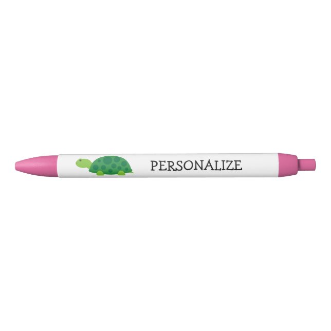Bolígrafos de tortugas verdes personalizados para  (Anverso)