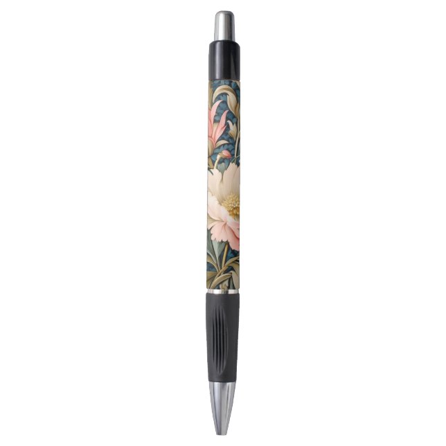 Bolígrafos - Floral Rosa Art Nouveau (Frente vertical)