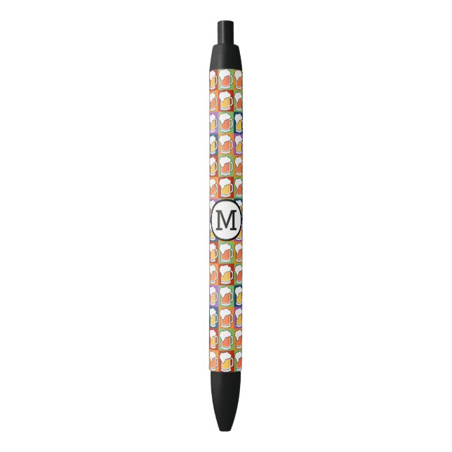 Bolígrafos monogramo de personalizado de arte pop  (Frente vertical)