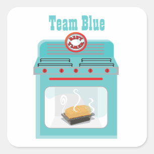 "Bollo en pegatinas de Baby Shower del horno"