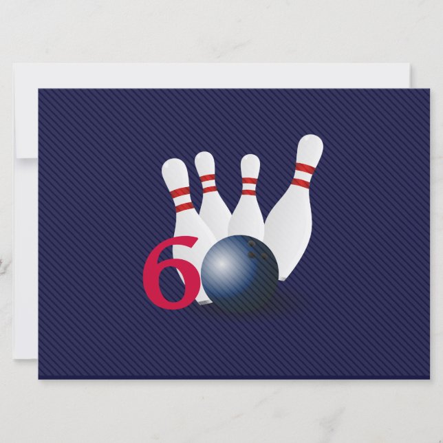 Bolos, Invitación de cumpleaños número 60. (Anverso)