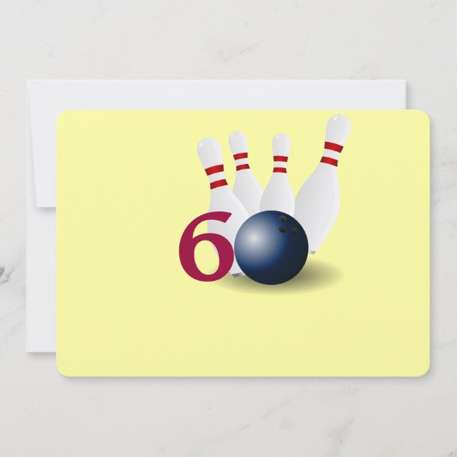 Bolos, Invitación de cumpleaños número 60. (Anverso)