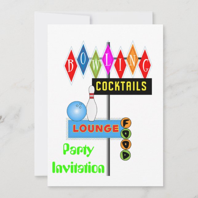 bolos temáticos del fiesta de la invitación 80s (Anverso)