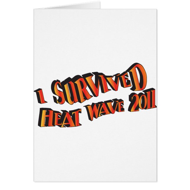 Bolsa 2011 de la sobreviviente de la ola de calor (Frente)