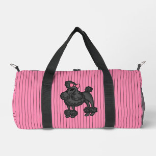 Bolsa a rayas de caniche francés