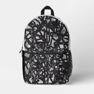 Bolsa abstracta en blanco y negro