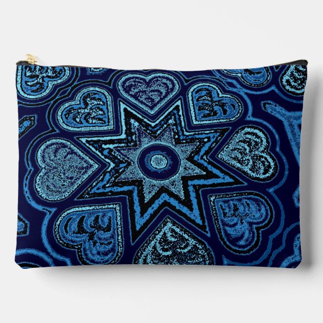 Bolsa accesoria Blue Hearts & Stars (Anverso)