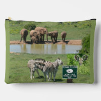 Bolsa accesoria de cebras y leones sudafricanos