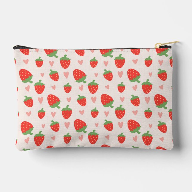 Bolsa accesoria de Fresas y Corazones Dulces (Reverso )