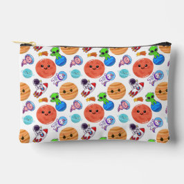 Bolsa accesoria de maquillaje de patrón de espacio