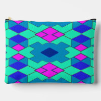 Bolsa accesoria de maquillaje de patrones geométri