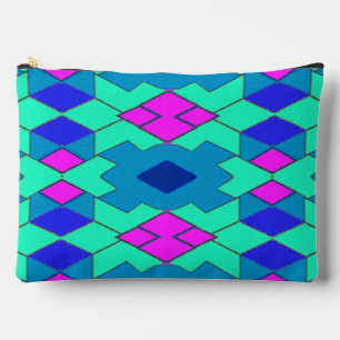 Bolsa accesoria de maquillaje de patrones geométri