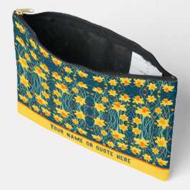Bolsa accesoria de nombre floral amarillo Daffodil