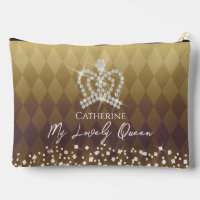 Bolsa accesoria de oro de la Corona brillante